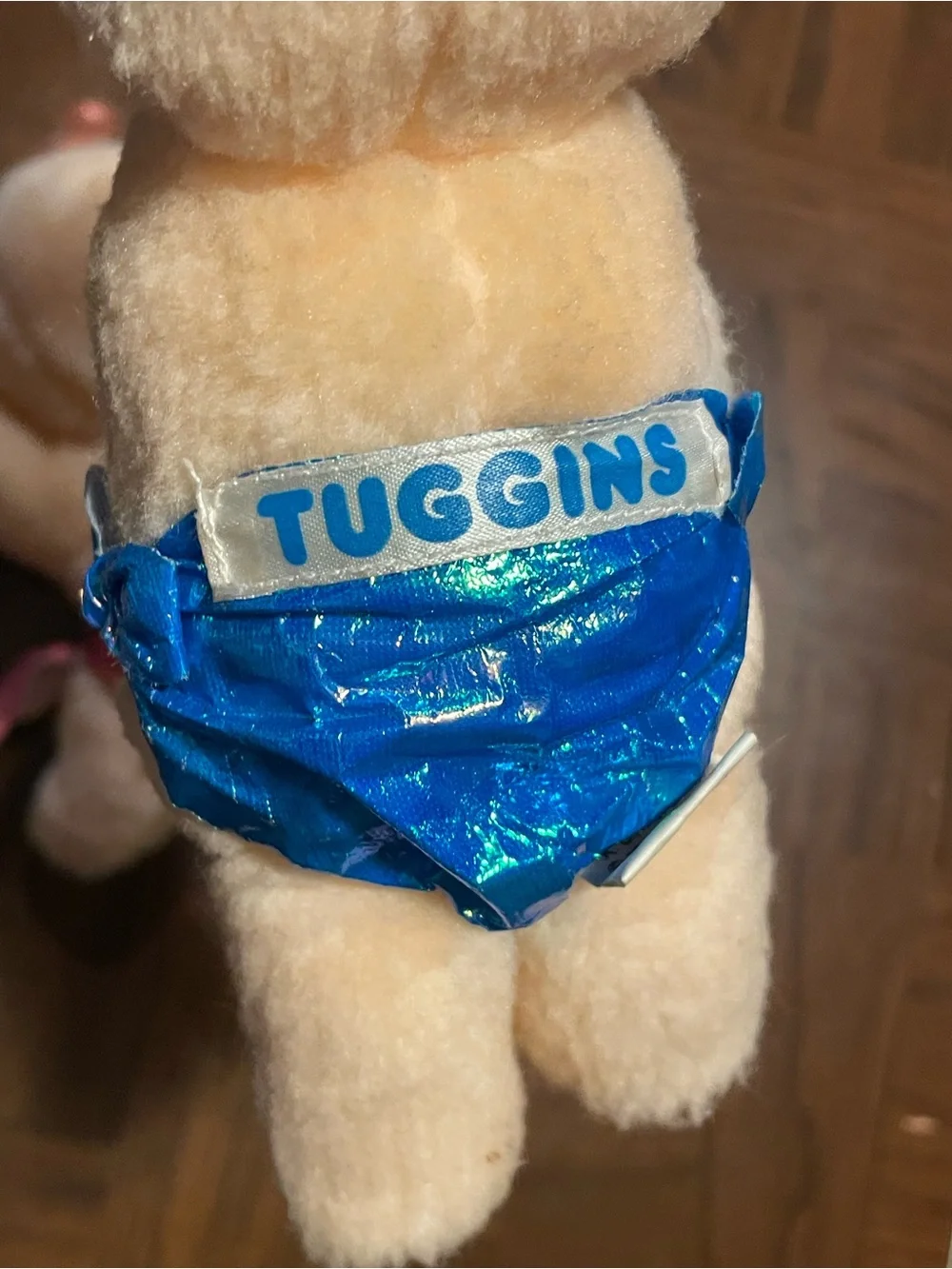Hallmark Tuggins 1984 Vintage Plush Toys Blue & Pink, 7-inch